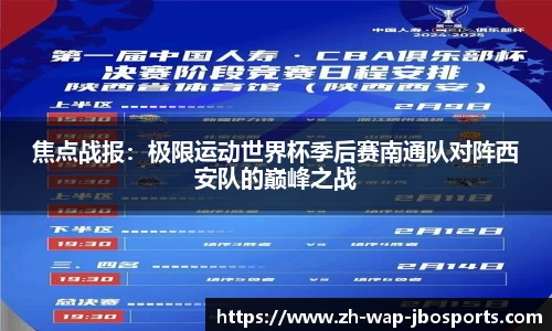 焦点战报：极限运动世界杯季后赛南通队对阵西安队的巅峰之战