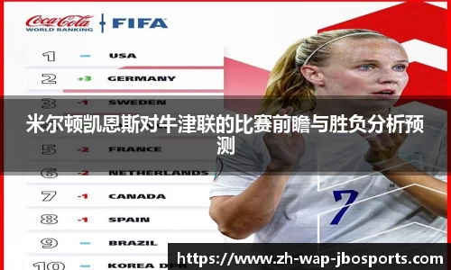 米尔顿凯恩斯对牛津联的比赛前瞻与胜负分析预测